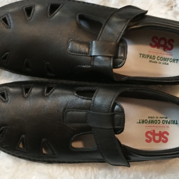 SAS(San Antonio Shoemakers) tripad comfort adjustable black casual shoes - Picture 7 of 8